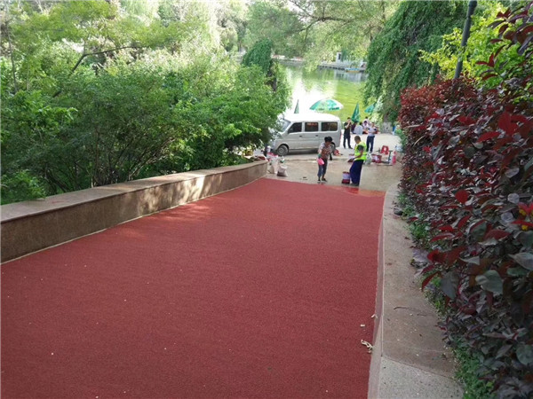 德州彩色路面施工